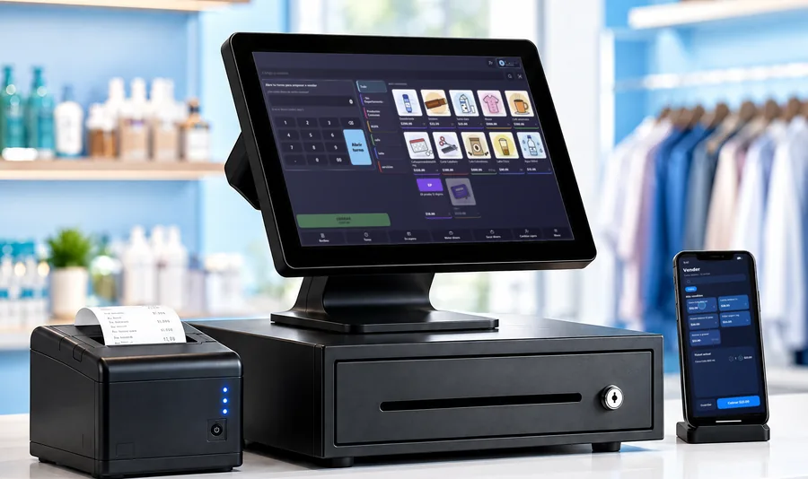 Kit HYBRID con monitor touch y la caja KASSE
